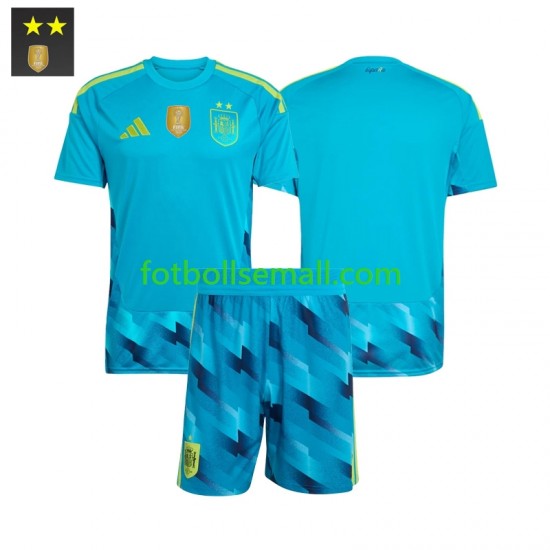 Matchtröjor Spanien Målvaktströja 2026-2027 Kortärmad till Barn (1:a ställ)