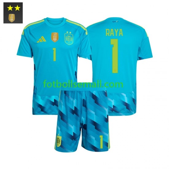 Matchtröjor Spanien Målvaktströja David Raya 1 2026-2027 Kortärmad till Barn (1:a ställ)