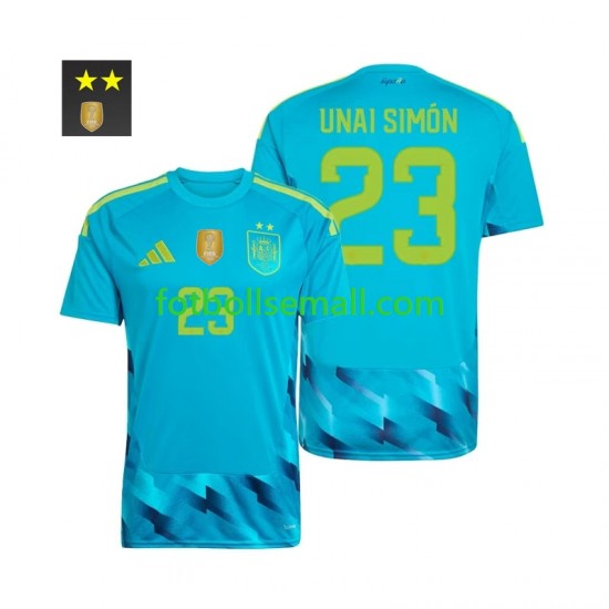 Matchtröjor Spanien Målvaktströja Unai Simon 23 2026-2027 Kortärmad till Herr (1:a ställ)