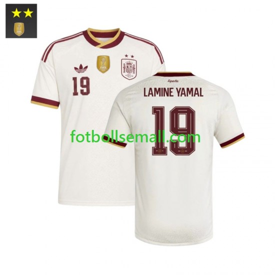Matchtröjor Spanien Lamine Yamal 19 2026-2027 Kortärmad till Herr (2:a ställ)