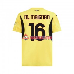 Matchtröjor AC Milan Målvaktströja Mike Maignan 16 2024-2025 Kortärmad till Herr (2:a ställ)