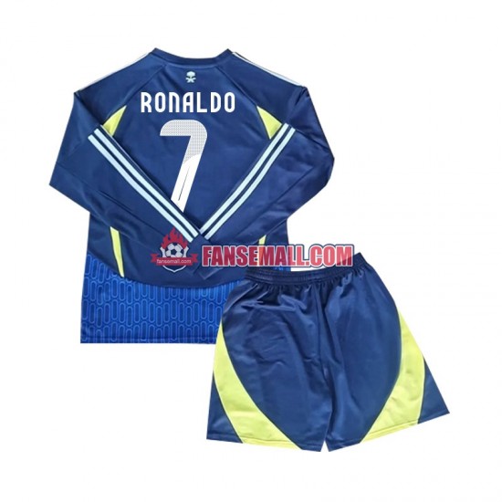 Matchtröjor Al-Nassr Cristiano Ronaldo 7 2024-2025 Långärmad till Barn (2:a ställ)