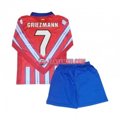 Matchtröjor Atlético Madrid Antoine Griezmann 7 2024-2025 Långärmad till Barn (1:a ställ)