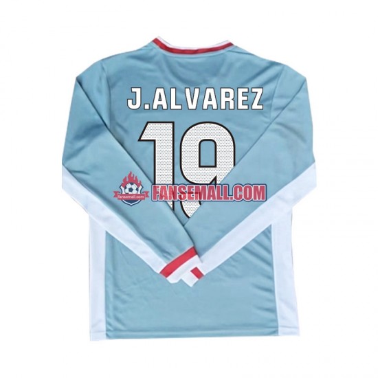 Matchtröjor Atlético Madrid Julian Alvarez 19 2024-2025 Långärmad till Herr (2:a ställ)