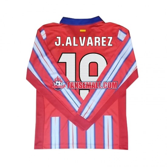 Matchtröjor Atlético Madrid Julian Alvarez 19 2024-2025 Långärmad till Herr (1:a ställ)