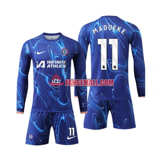 Matchtröjor Chelsea Madueke 11 2024-2025 Långärmad till Barn (1:a ställ)
