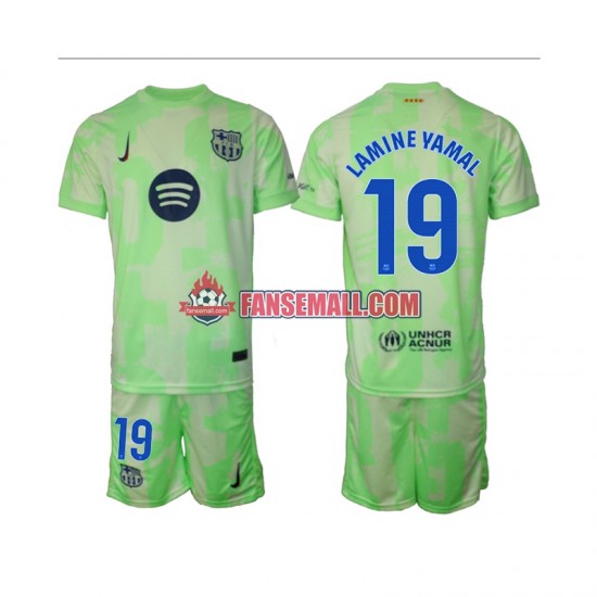 Matchtröjor FC Barcelona Lamine Yamal 19 2024-2025 Kortärmad till Barn (3:e ställ)