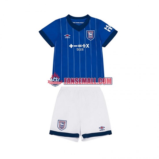 Matchtröjor Ipswich Town 2024-2025 Kortärmad till Barn (1:a ställ)