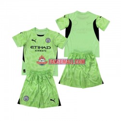 Matchtröjor Manchester City Målvaktströja 2 2024-2025 Kortärmad till Barn (4:e ställ)