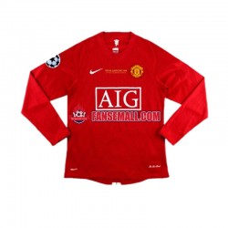 Matchtröjor Manchester United Cristiano Ronaldo 7 Champion League Retro 2007 Långärmad till Herr (1:a ställ)