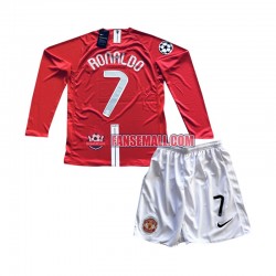 Matchtröjor Manchester United Cristiano Ronaldo 7 Champion League Retro 2007 Långärmad till Barn (1:a ställ)