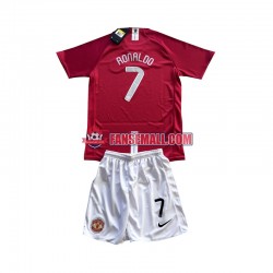 Matchtröjor Manchester United Cristiano Ronaldo 7 Champion League Retro 2007 Kortärmad till Barn (1:a ställ)