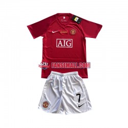 Matchtröjor Manchester United Cristiano Ronaldo 7 Champion League Retro 2007 Kortärmad till Barn (1:a ställ)