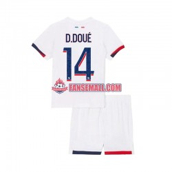Matchtröjor Paris Saint-Germain Desire Doue 14 2024-2025 Kortärmad till Barn (2:a ställ)