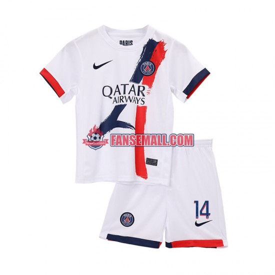Matchtröjor Paris Saint-Germain Desire Doue 14 2024-2025 Kortärmad till Barn (2:a ställ)