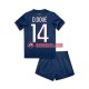 Matchtröjor Paris Saint-Germain Desire Doue 14 2024-2025 Kortärmad till Barn (1:a ställ)