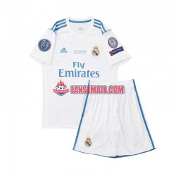 Matchtröjor Real Madrid Retro 2017 Kortärmad till Barn (1:a ställ)