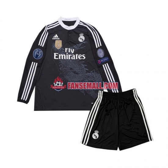 Matchtröjor Real Madrid Retro 2014 Långärmad till Barn (3:e ställ)