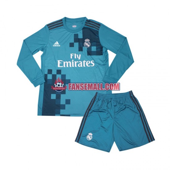 Matchtröjor Real Madrid Retro 2017 Långärmad till Barn (3:e ställ)