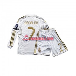 Matchtröjor Real Madrid Cristiano Ronaldo 7 2011 Långärmad till Barn (1:a ställ)
