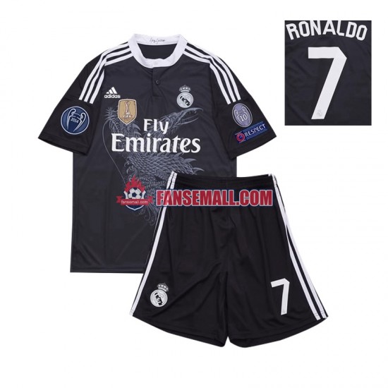 Matchtröjor Real Madrid Cristiano Ronaldo 7 Retro 2014 Kortärmad till Barn (3:e ställ)