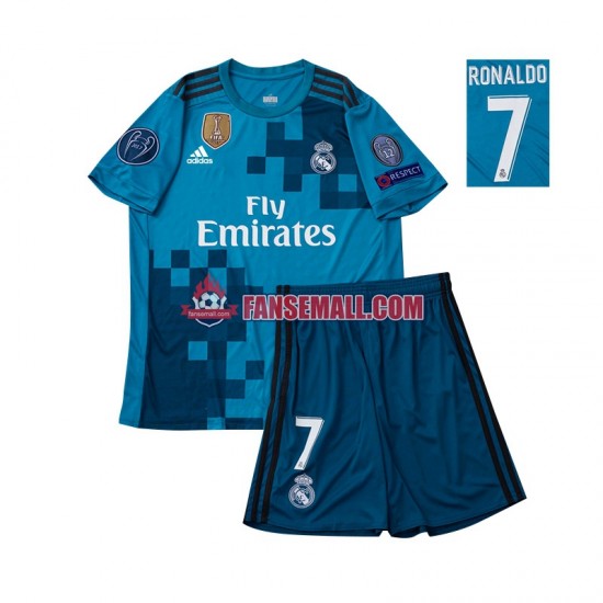 Matchtröjor Real Madrid Cristiano Ronaldo 7 Retro 2017 Kortärmad till Barn (3:e ställ)