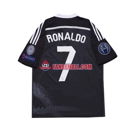 Matchtröjor Real Madrid Cristiano Ronaldo 7 Retro 2014 Kortärmad till Herr (3:e ställ)