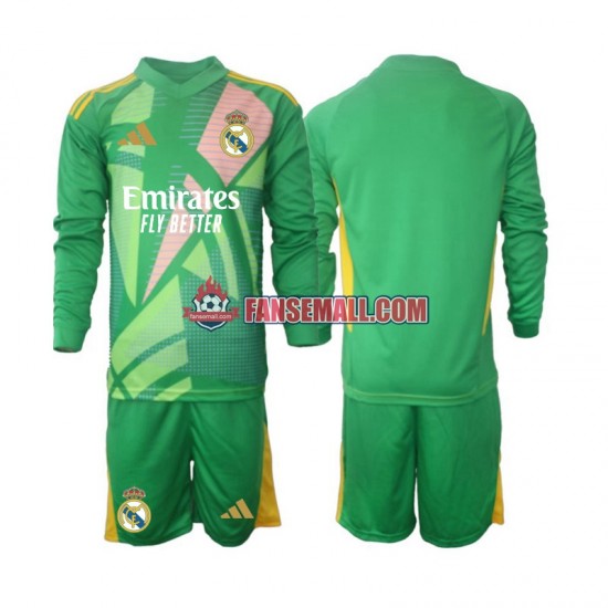Matchtröjor Real Madrid Målvaktströja 2024-2025 Långärmad till Barn (3:e ställ)