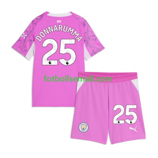 Matchtröjor Manchester City Målvaktströja Gianluigi Donnarumma 2026-2027 Kortärmad till Barn (2:a ställ)