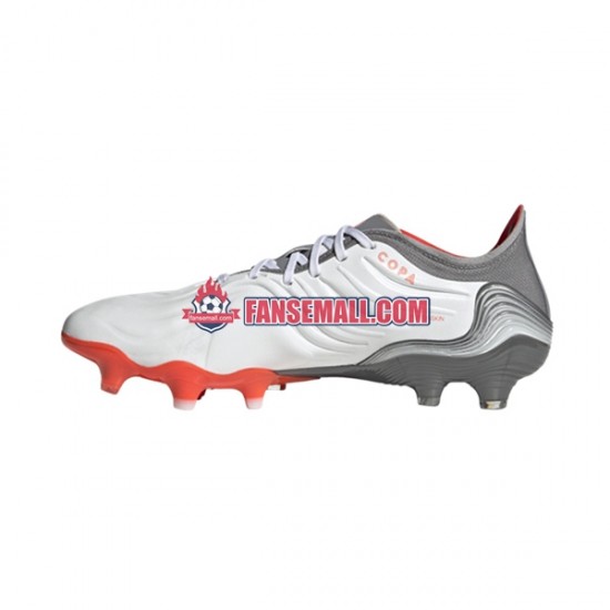 Röd Grå Vit Adidas COPA SENSE.1 FG White Gnist fotbollsskor