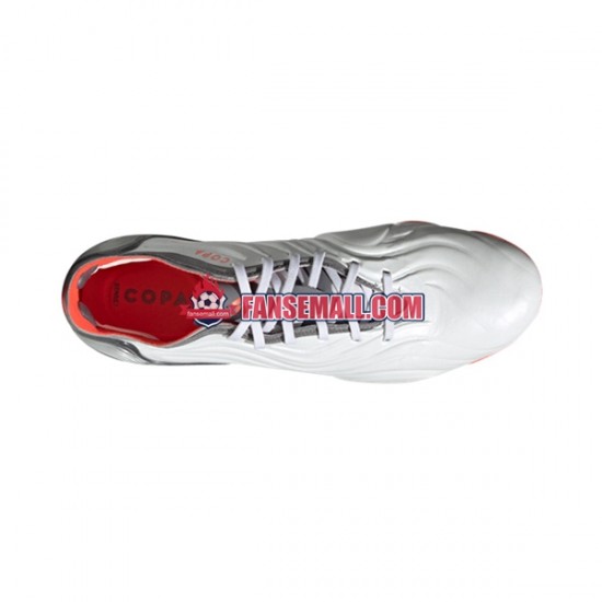 Röd Grå Vit Adidas COPA SENSE.1 FG White Gnist fotbollsskor