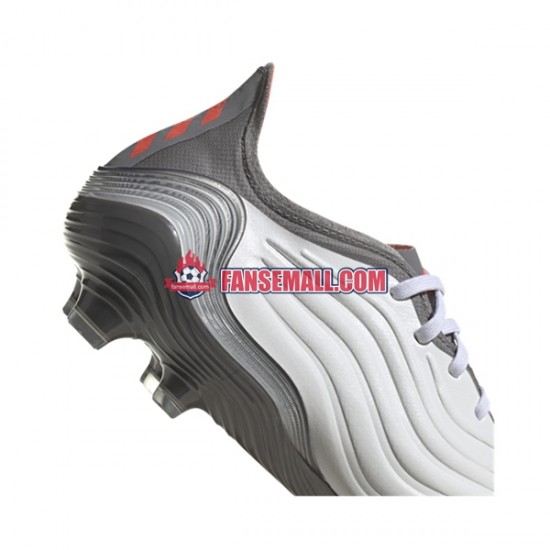 Röd Grå Vit Adidas COPA SENSE.1 FG White Gnist fotbollsskor