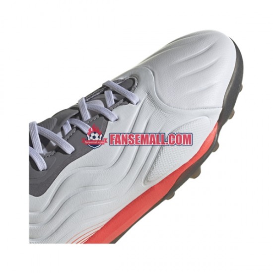 Röd Grå Vit Adidas COPA SENSE.1 TF White Gnist fotbollsskor