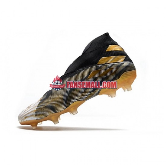 Gul Vit Svart Adidas Nemeziz9 FG d fotbollsskor