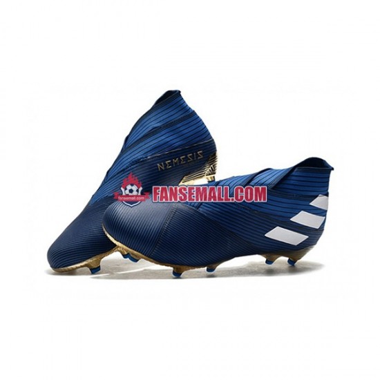 Blå Vit Svart Adidas Nemeziz9 FG fotbollsskor