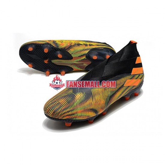 Orange Grön Svart Adidas Nemeziz9 FG fotbollsskor