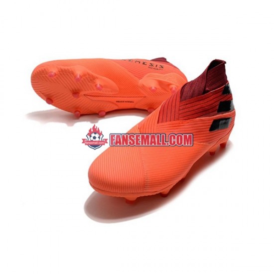 Röd Orange Svart Adidas Nemeziz9 FG Inflight fotbollsskor