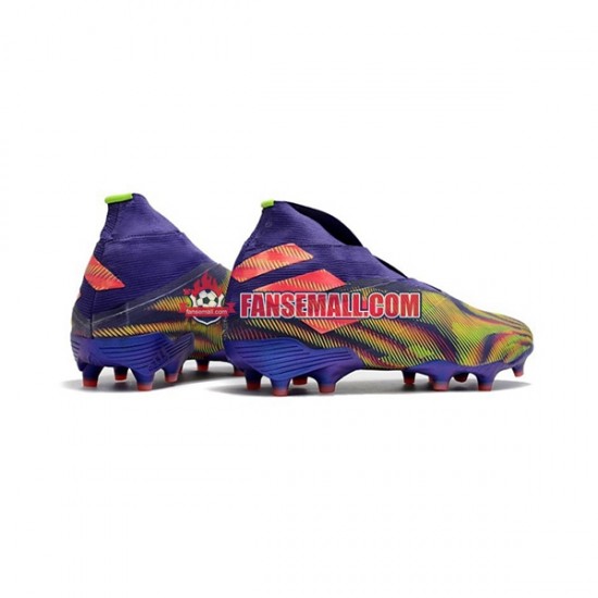 Lila Rosa Grön Adidas Nemeziz9 FG fotbollsskor