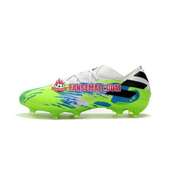 Blå Grön Svart Adidas Nemeziz9.1 FG fotbollsskor