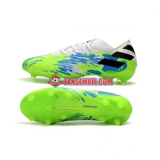 Blå Grön Svart Adidas Nemeziz9.1 FG fotbollsskor