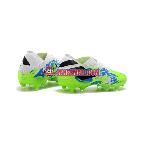 Blå Grön Svart Adidas Nemeziz9.1 FG fotbollsskor