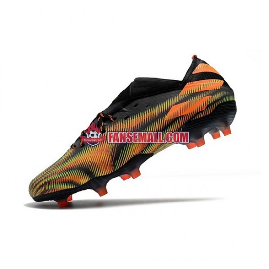 Rosa Grön Svart Adidas Nemeziz9.1 FG fotbollsskor