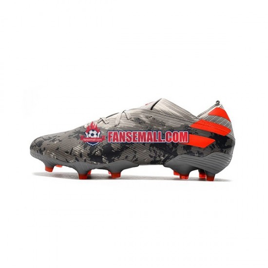 Grå Orange Vit Adidas Nemeziz9.1 FG fotbollsskor
