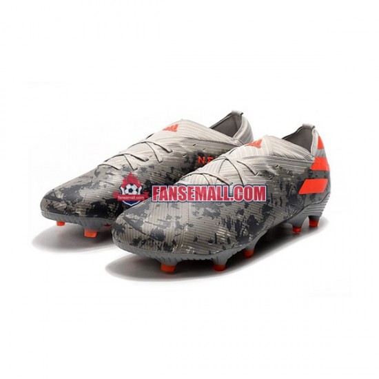Grå Orange Vit Adidas Nemeziz9.1 FG fotbollsskor