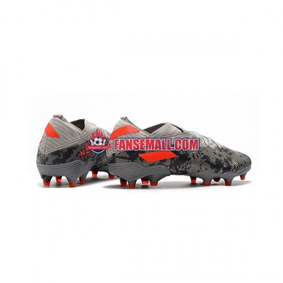 Grå Orange Vit Adidas Nemeziz9.1 FG fotbollsskor