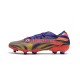 Lila Rosa Grön Adidas Nemeziz9.1 FG Precision To Blur fotbollsskor