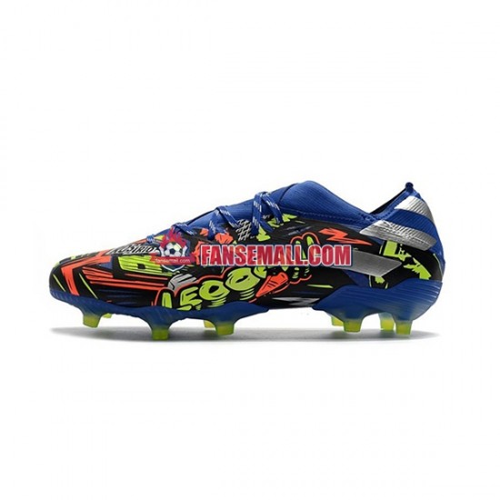 Blå Gul Vit Adidas Nemeziz9.1 FG The Journey fotbollsskor
