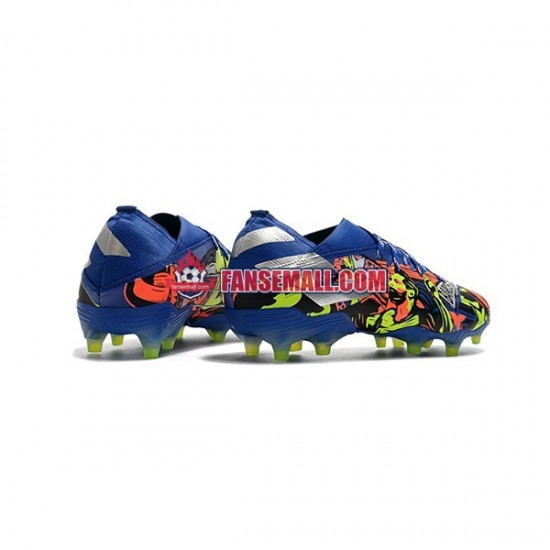 Blå Gul Vit Adidas Nemeziz9.1 FG The Journey fotbollsskor