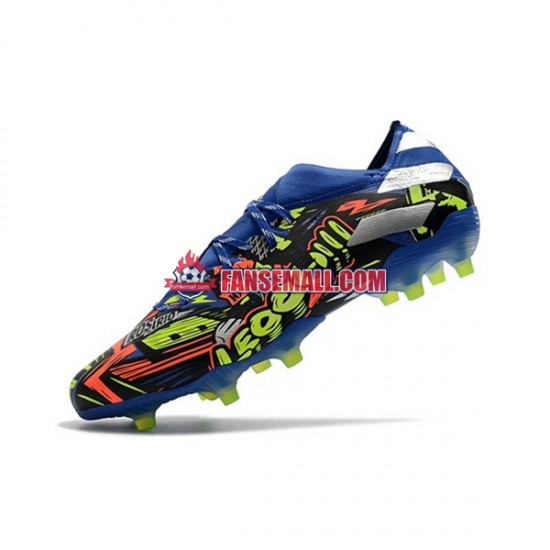 Blå Gul Vit Adidas Nemeziz9.1 FG The Journey fotbollsskor