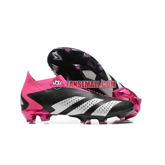 Rosa Vit Svart Adidas Predator ACCURACY FG fotbollsskor